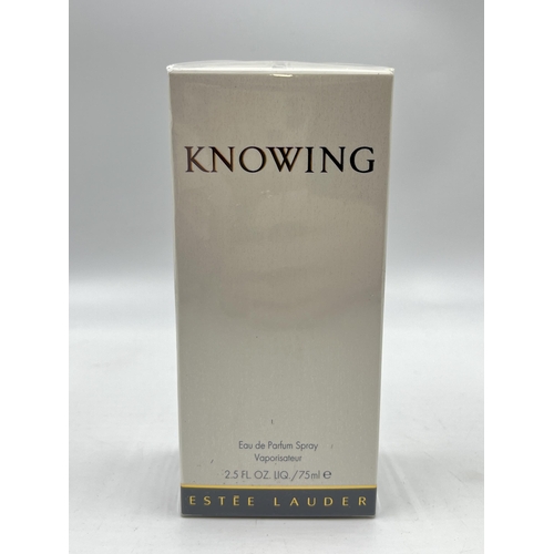 2359 - A boxed and sealed Estée Lauder Knowing 75ml Eau De Perfum spray