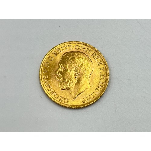 2390 - A 1912 George V 22ct gold full sovereign - approx. gross weight 8g