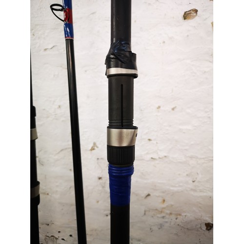 Two sea fishing rods, one Zziplex M4 GT two piece and one Century Tip