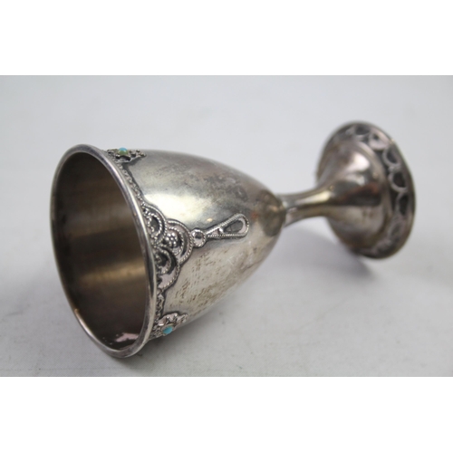 2160 - A stamped .925 sterling silver kiddush cup - approx. gross weight 30g