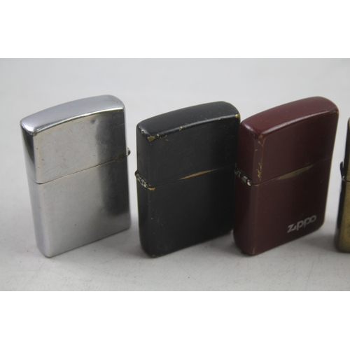 2182 - Eight Zippo cigarette lighters