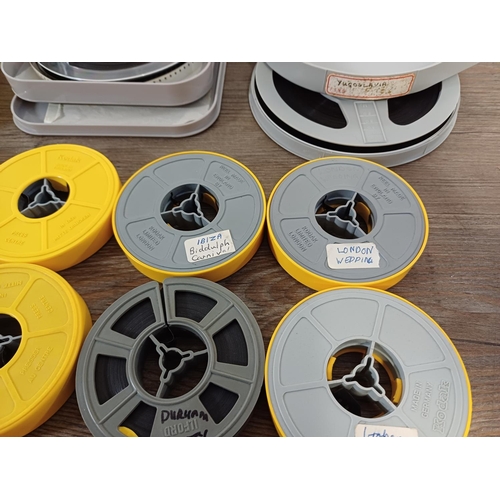 616 - A collection of 8mm home movie cine films