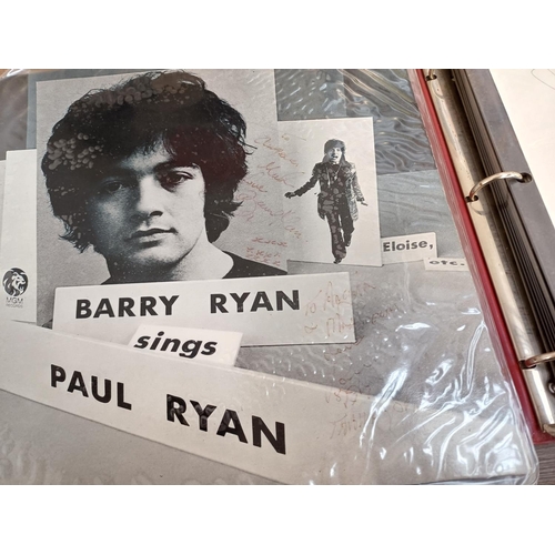 678 - A collection of memorabilia and LP vinyl records mostly featuring Paul and Barry Ryan to include man... 