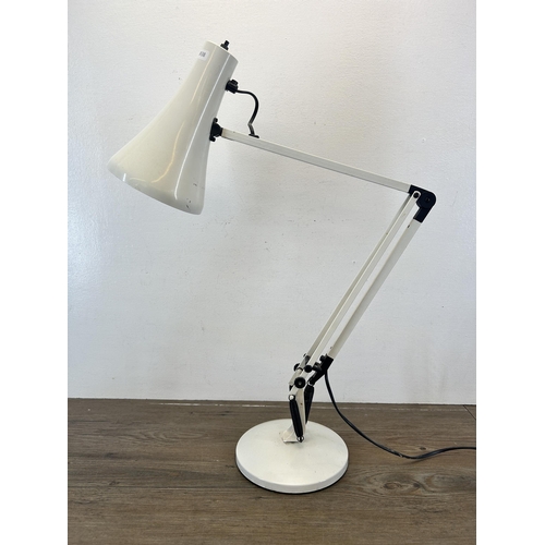 518 - A vintage Anglepoise white articulated desk lamp