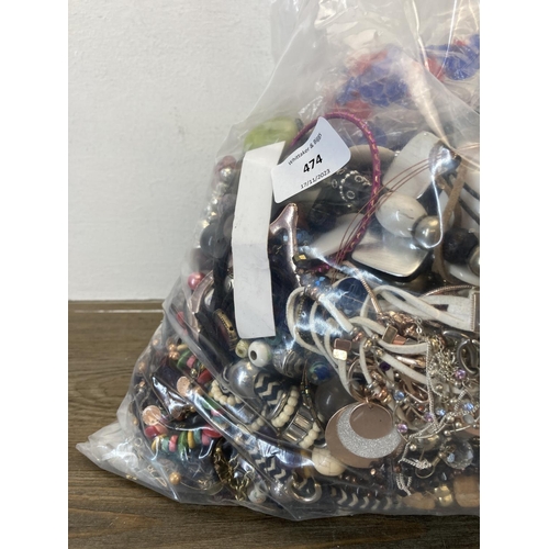 474 - Approx. 10kgs of assorted costume jewellery