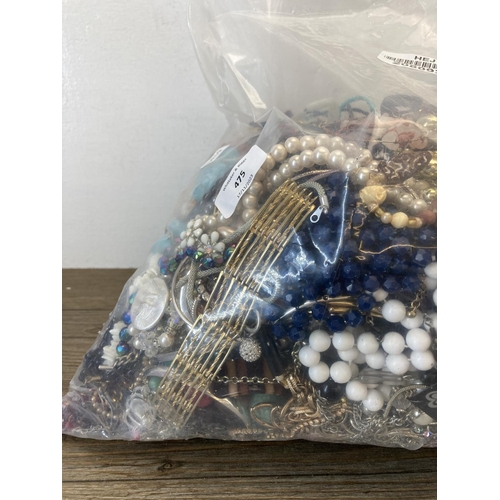 475 - Approx. 10kgs of assorted costume jewellery