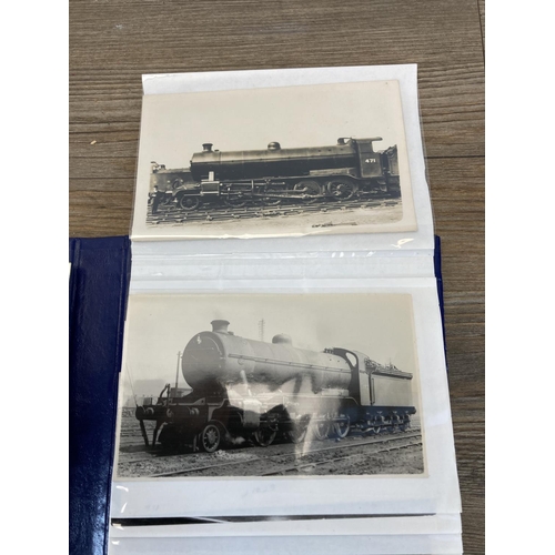 492 - A collection of black and white locomotive photographs to include British Railways, LNER etc.