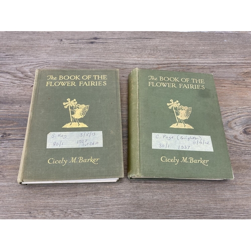 494 - Two copies of The Book Of The Flower Fairies, one dated 1927 First edition and one dated 1937