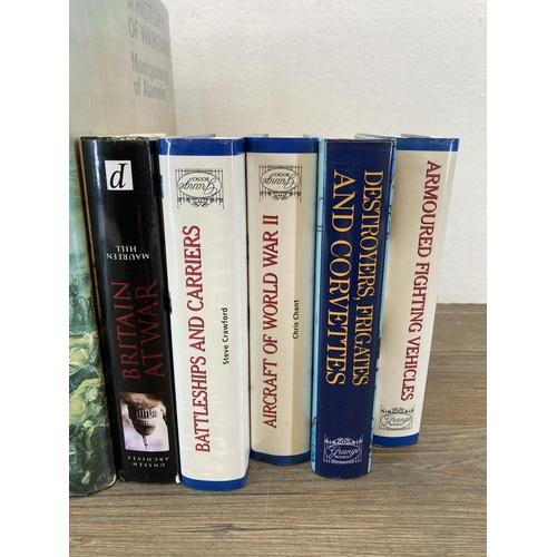 499 - A collection of military related hardback books to include Winston S. Churchill A History of the Eng... 