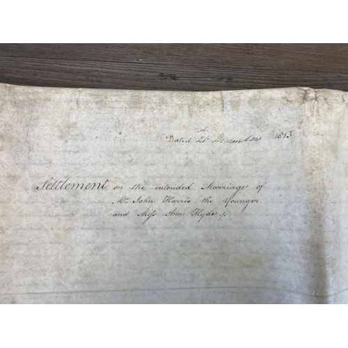 500A - A 19th century indenture dated 1813