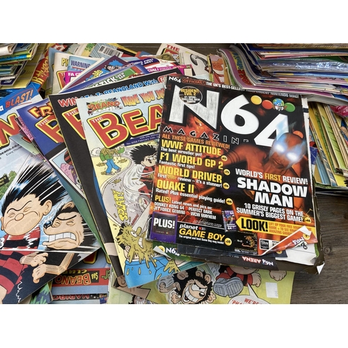 504 - A large collection of Beano comics