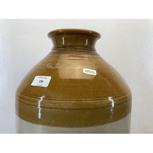 339 - An early 20th century stoneware bottle with impressed trademark - approx. 52cm high