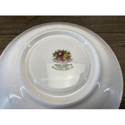 348 - Eighteen pieces of Royal Albert Old Country Roses bone china to include six tea cups, four saucers, ... 