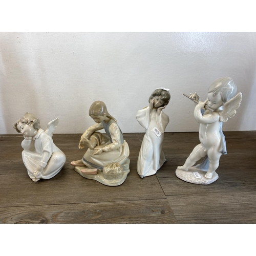 350 - Ten Lladro and Nao porcelain figurines