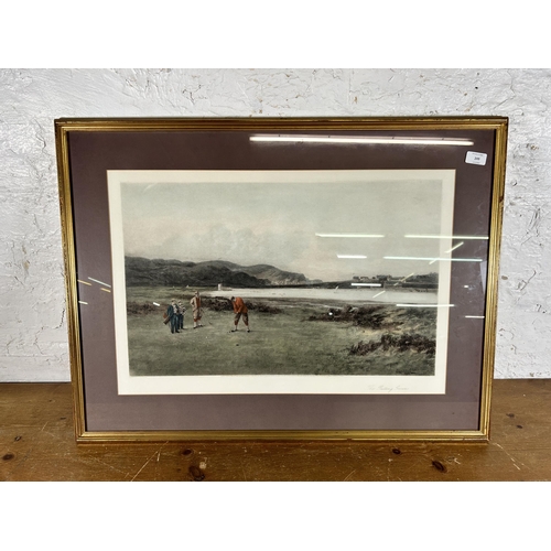 249 - A late 19th century framed Douglas Adams 'The Putting Green' print - approx. 65cm high x 86cm wide