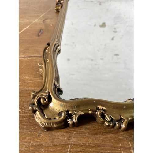 275 - A Rococo style gilt framed wall mirror - approx. 72cm high x 44cm wide