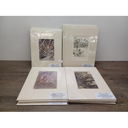 507F - A large collection of mounted Arthur Rackham book illustrations