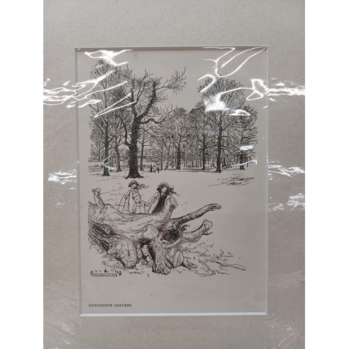 507F - A large collection of mounted Arthur Rackham book illustrations