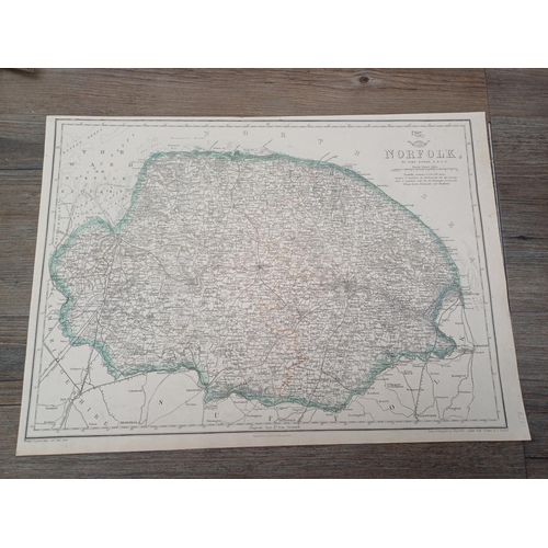 507N - A large collection of 19th century British map book illustrations