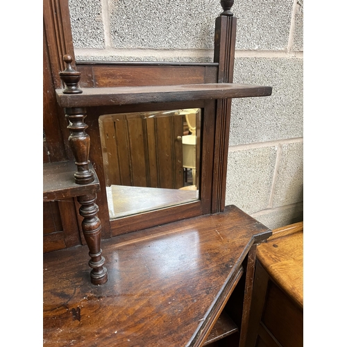 3 - A late 19th century carved mahogany chiffonier - approx. 188cm high x 123cm wide x 30cm deep