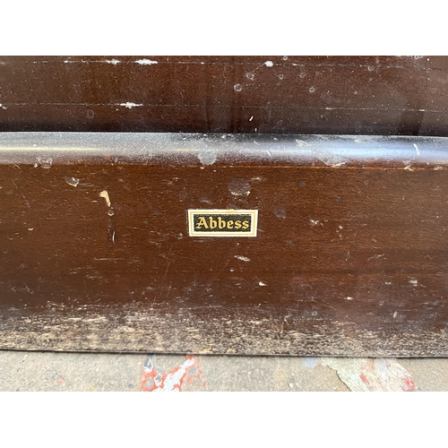 31 - A mid 20th century Abbess mahogany tambour door filing cabinet - approx. 96cm high x 48cm wide x 41c... 