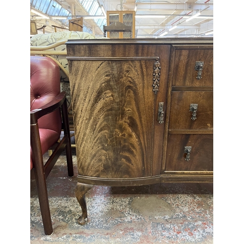 47 - A mid 20th century Beithcraft Furniture mahogany sideboard on cabriole supports