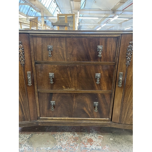 47 - A mid 20th century Beithcraft Furniture mahogany sideboard on cabriole supports