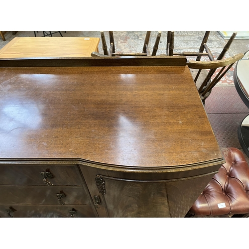 47 - A mid 20th century Beithcraft Furniture mahogany sideboard on cabriole supports