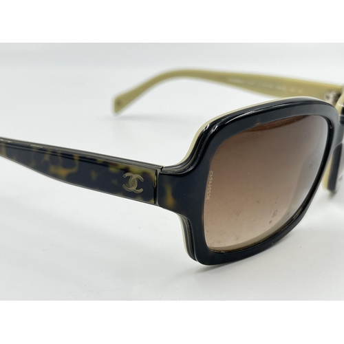 2177 - A pair of Chanel tortoiseshell effect lady's sunglasses