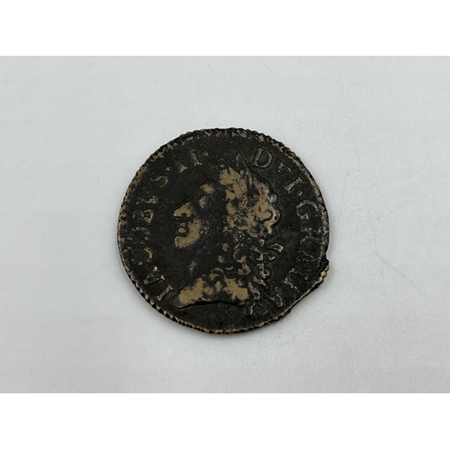 2205 - A May 1690 Irish James II 'Gun Money' thirty pence coin