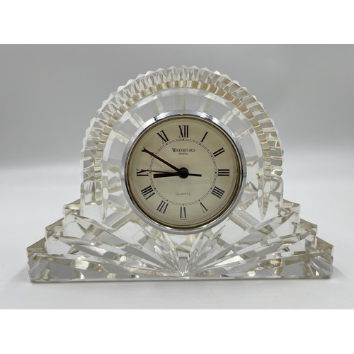 298 - A Waterford Crystal quartz mantel clock