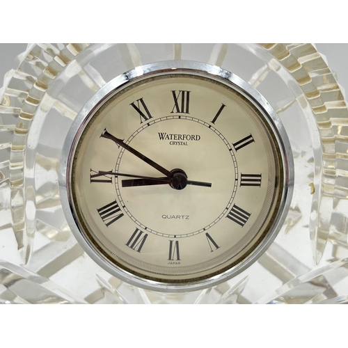 298 - A Waterford Crystal quartz mantel clock