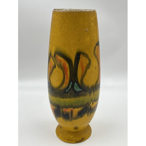 312 - A mid 20th century Poole Pottery Delphis vase - approx. 24cm high