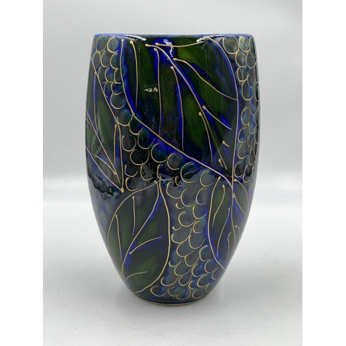 319 - An Anita Harris Art Pottery Blueberries vase - approx. 19cm high