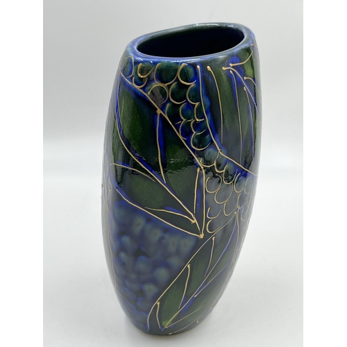 319 - An Anita Harris Art Pottery Blueberries vase - approx. 19cm high