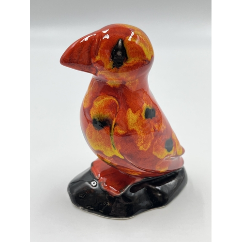 325 - An Anita Harris Art Pottery puffin bird figurine - approx. 12cm high