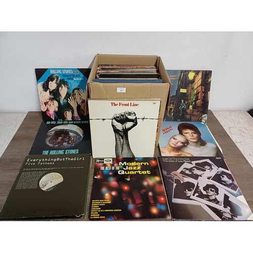 656 - A box containing a collection of LP and 12