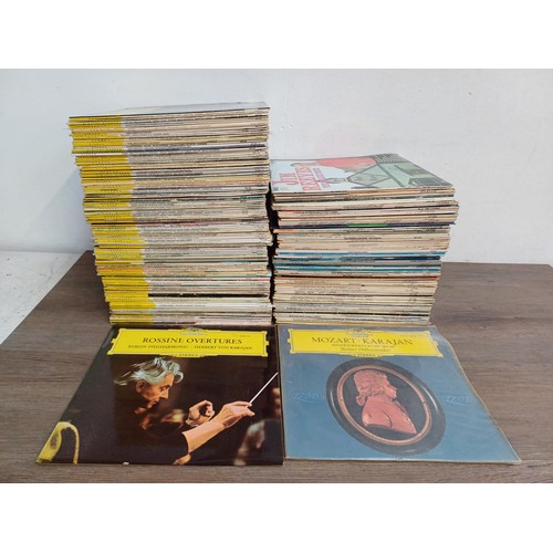 662 - Two boxes containing a very large collection of mostly Deutsche Grammophon classical LP vinyl record... 