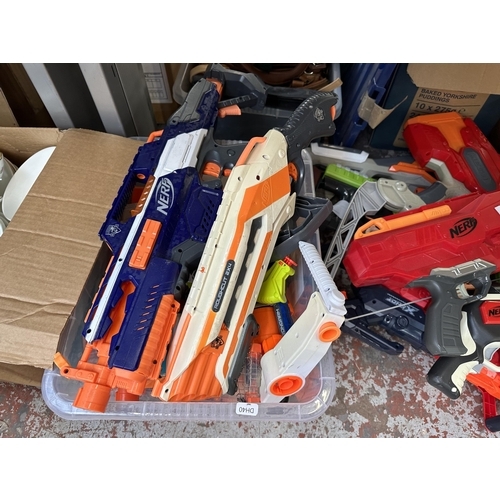 896 - A collection of Nerf guns and accessories
