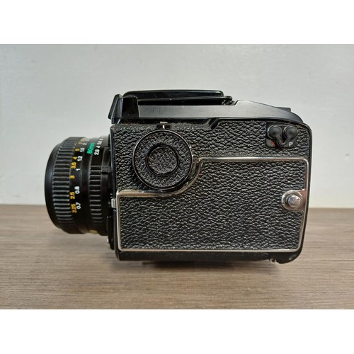 680 - A mid 1970s Mamiya M645 1000S 4.5 x 6 medium format SLR camera fitted with Mamiya-Sekor C 80mm 1:2.8... 