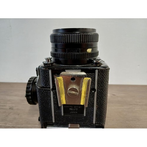 680 - A mid 1970s Mamiya M645 1000S 4.5 x 6 medium format SLR camera fitted with Mamiya-Sekor C 80mm 1:2.8... 