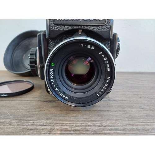 685 - A mid 1970s Mamiya M645 1000S 4.5 x 6 medium format SLR camera fitted with Mamiya-Sekor C 80mm 1:2.8... 