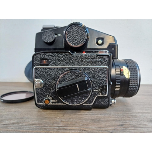 685 - A mid 1970s Mamiya M645 1000S 4.5 x 6 medium format SLR camera fitted with Mamiya-Sekor C 80mm 1:2.8... 