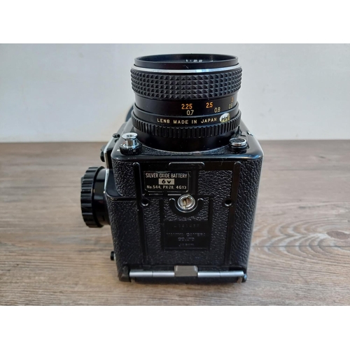 685 - A mid 1970s Mamiya M645 1000S 4.5 x 6 medium format SLR camera fitted with Mamiya-Sekor C 80mm 1:2.8... 