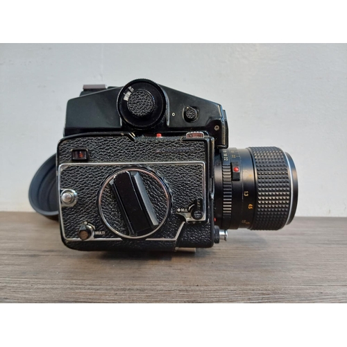 691 - A mid 1970s Mamiya M645 1000S 4.5 x 6 medium format SLR camera fitted with Mamiya-Sekor C 110mm 1:2.... 