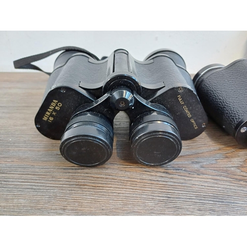 698 - A collection of cameras and binoculars to include cased Olympus iS-3000 35mm bridge camera, Canon AF... 