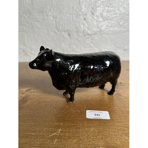 335 - A Beswick Aberdeen Angus Cow figurine - no. 1563