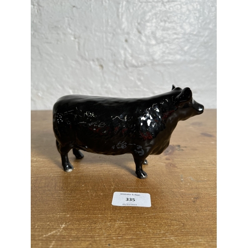 335 - A Beswick Aberdeen Angus Cow figurine - no. 1563