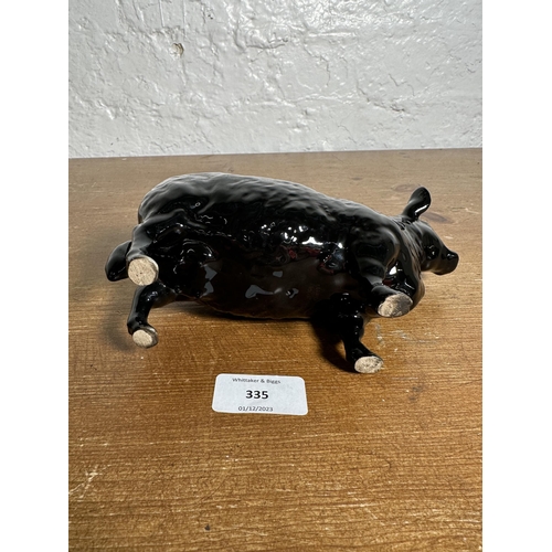 335 - A Beswick Aberdeen Angus Cow figurine - no. 1563