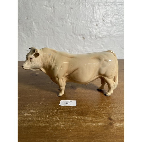 337 - A Beswick Charolais Bull figurine - no. 2463A